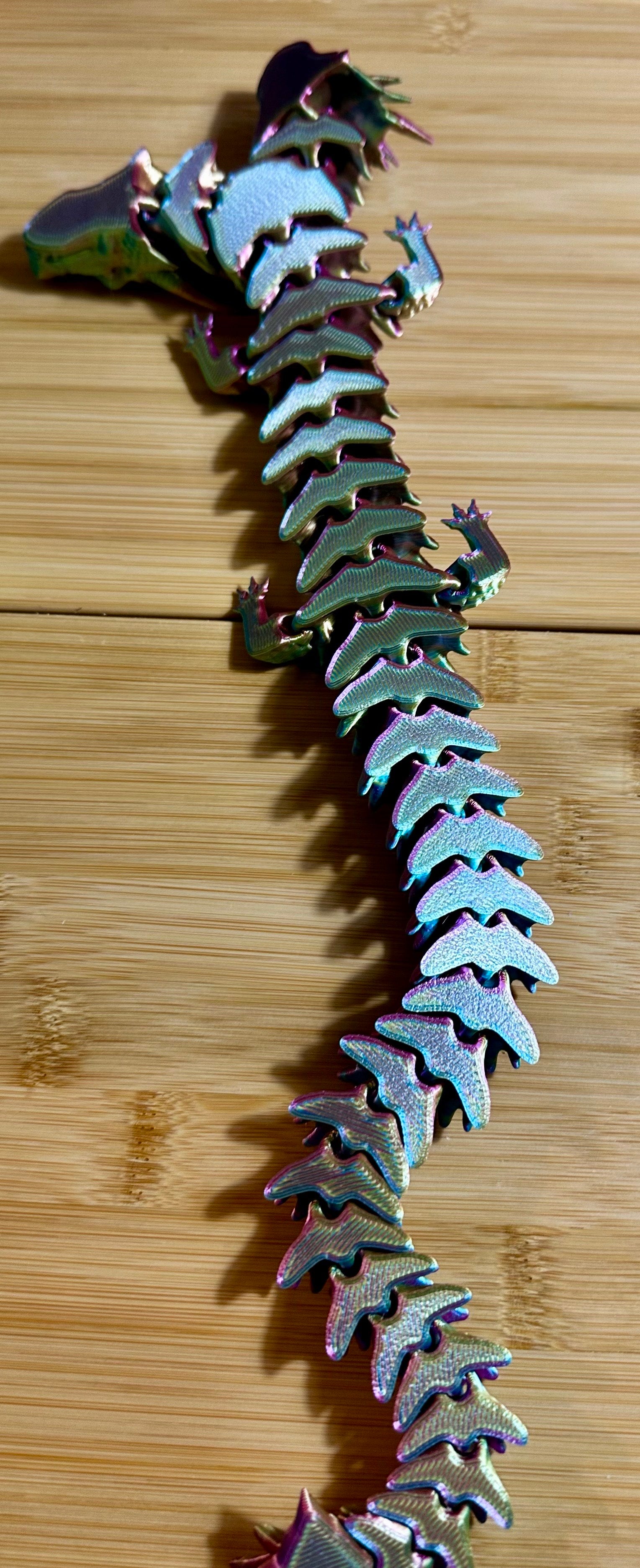 Two Headed Articulated Dragon 3d printed