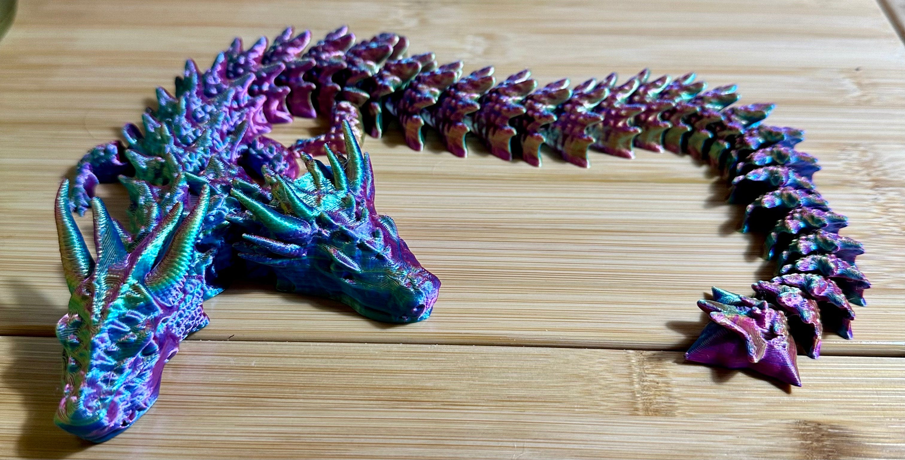 Two Headed Articulated Dragon 3d printed