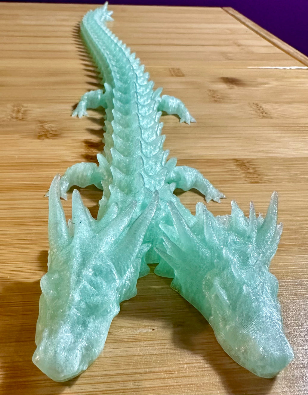 Two Headed Articulated Dragon 3d printed