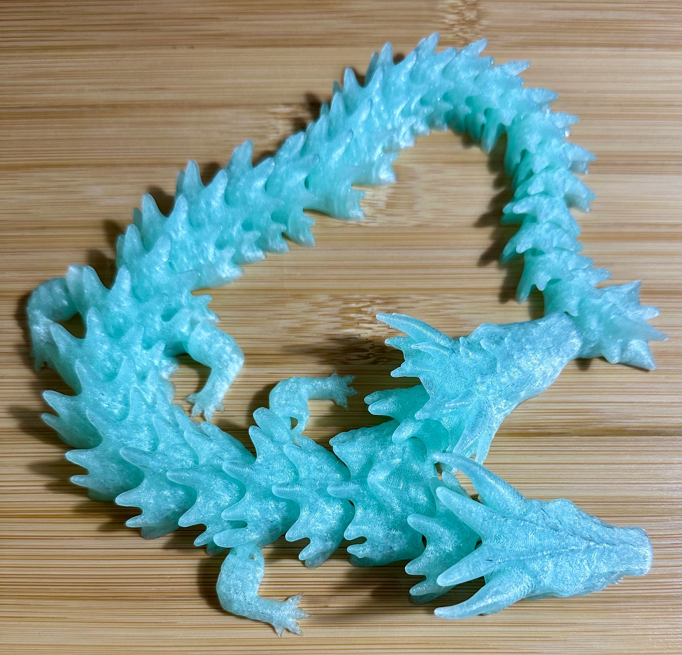 Two Headed Articulated Dragon 3d printed